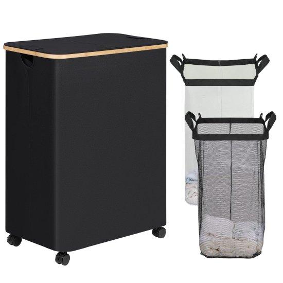 2 Bölmeli Çamaşır Sepeti