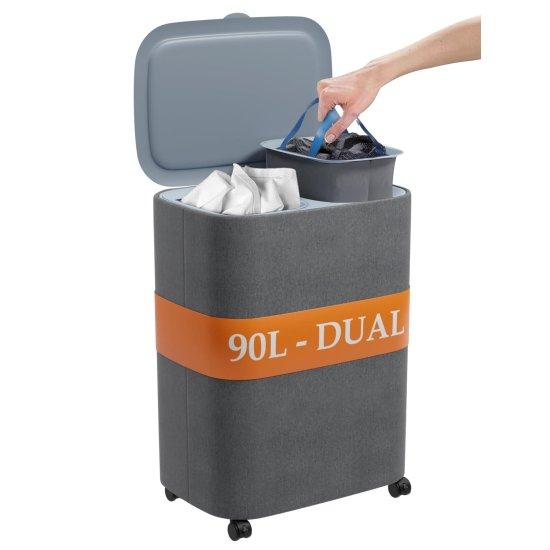 2 Bölmeli Çamaşır Sepeti