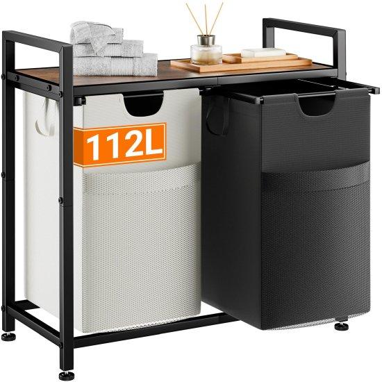 2 Bölmeli Çamaşır Sepeti