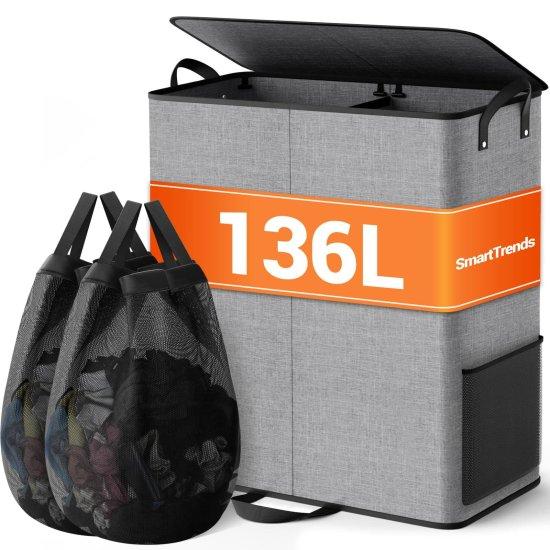 2 Bölmeli Çamaşır Sepeti