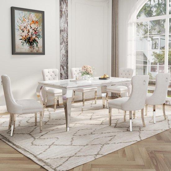 Mermer Masa Takımı