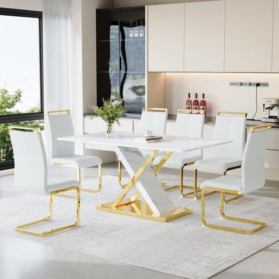 Mermer Masa Takımı