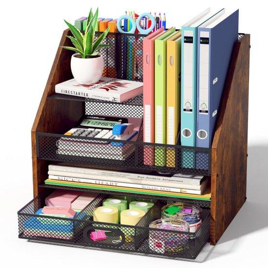 Ahşap Masaüstü Organizer