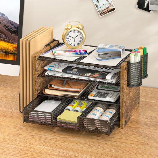 Ahşap Masaüstü Organizer