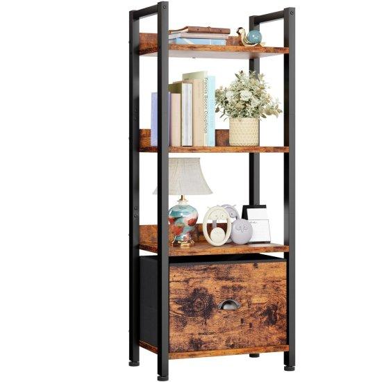 Ahşap Metal Kitaplık