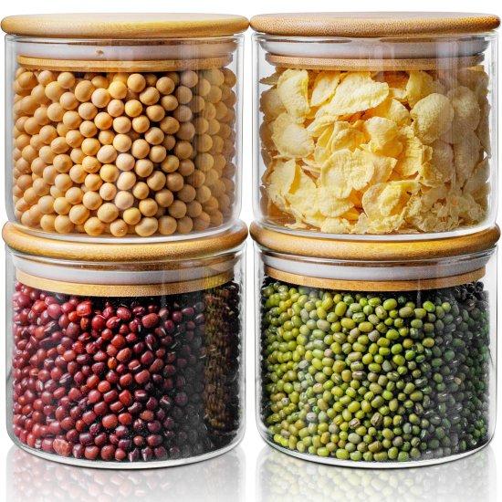 Bambu Kapaklı Saklama Kabı