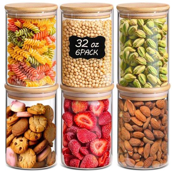 Bambu Kapaklı Saklama Kabı