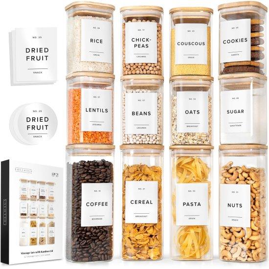 Bambu Kapaklı Saklama Kabı