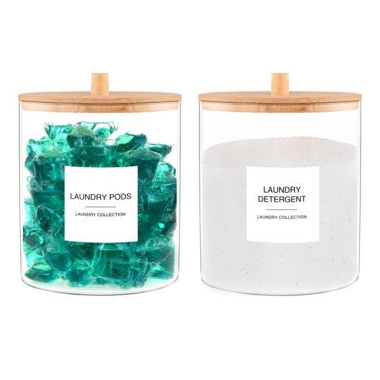 Bambu Kapaklı Saklama Kabı