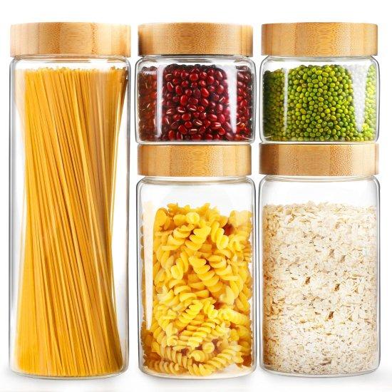 Bambu Kapaklı Saklama Kabı