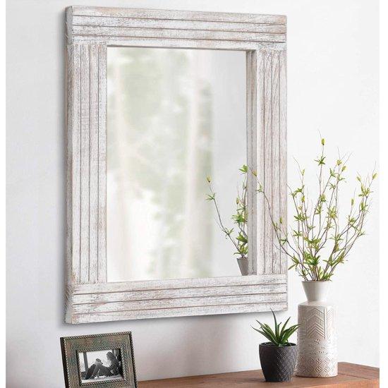 Beyaz Çerçeveli Ayna