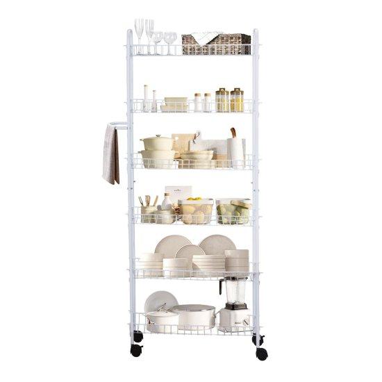 Buzdolabı Yanı Tekerlekli Kiler