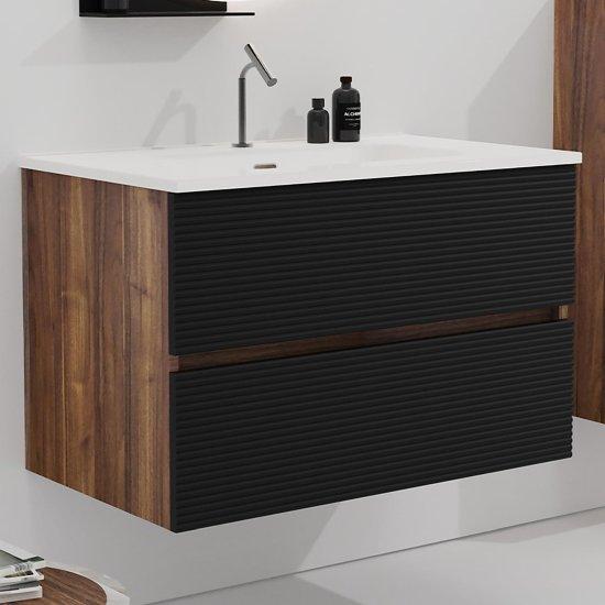 Kahverengi Banyo Dolabı