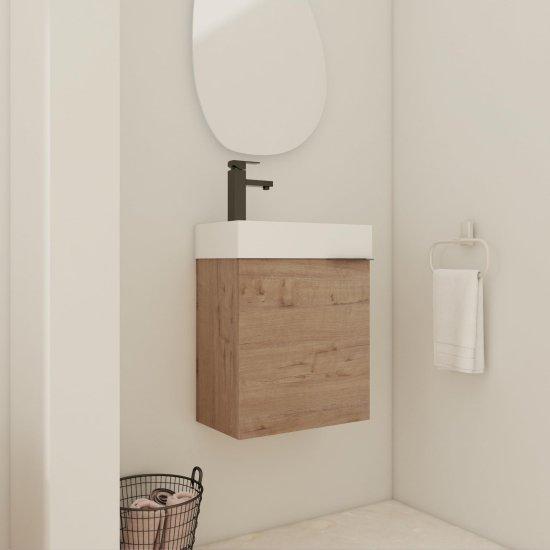 Kahverengi Banyo Dolabı