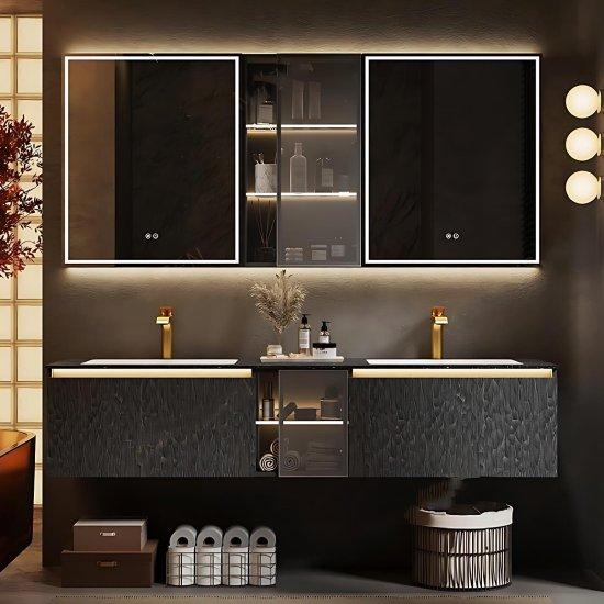 Kahverengi Banyo Dolabı