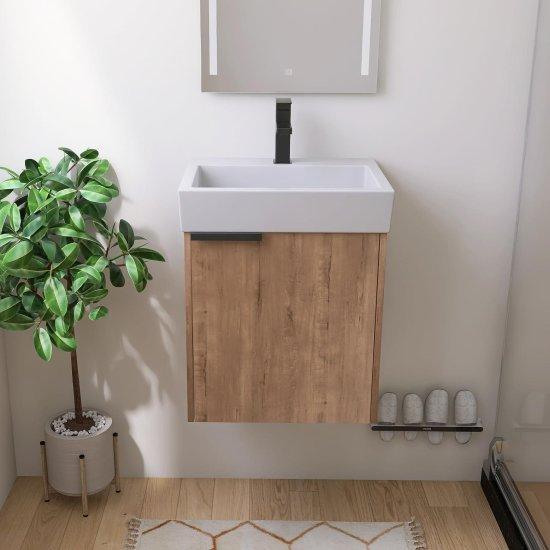 Kahverengi Banyo Dolabı