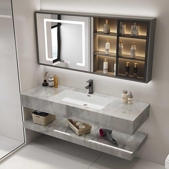 Kahverengi Banyo Dolabı