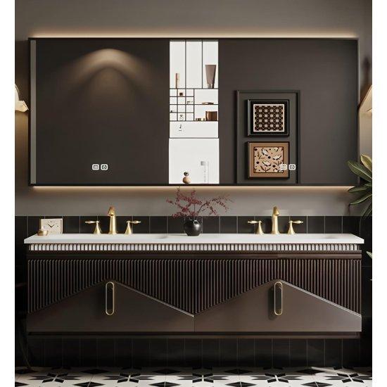 Kahverengi Banyo Dolabı