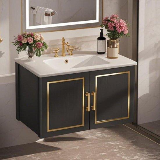 Kahverengi Banyo Dolabı