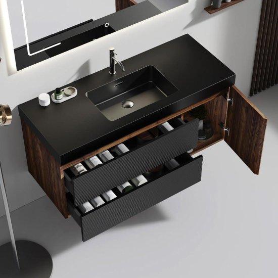 Kahverengi Banyo Dolabı