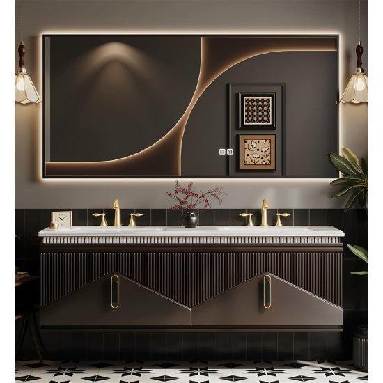 Kahverengi Banyo Dolabı