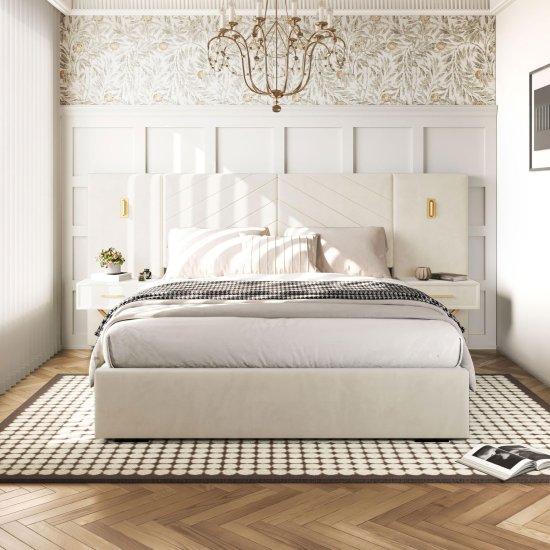 Komidinli Yatak Başlığı