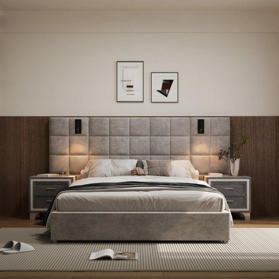 Komidinli Yatak Başlığı