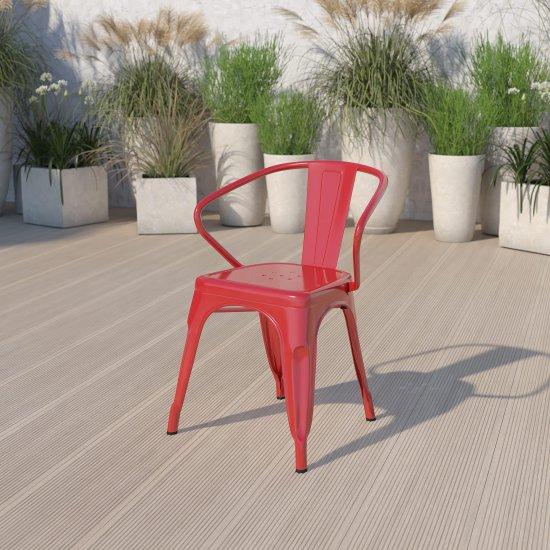 Kırmızı Plastik Sandalye