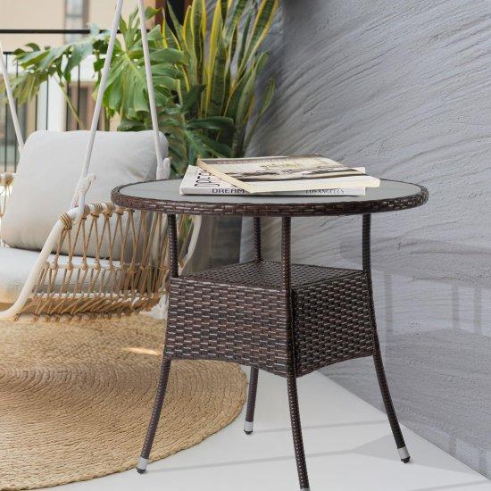 Rattan Balkon Masası